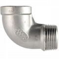 stainles steel elbow 90 degree threaded ends connection male x femmale