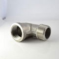 stainles steel elbow 90 degree threaded ends connection male x femmale