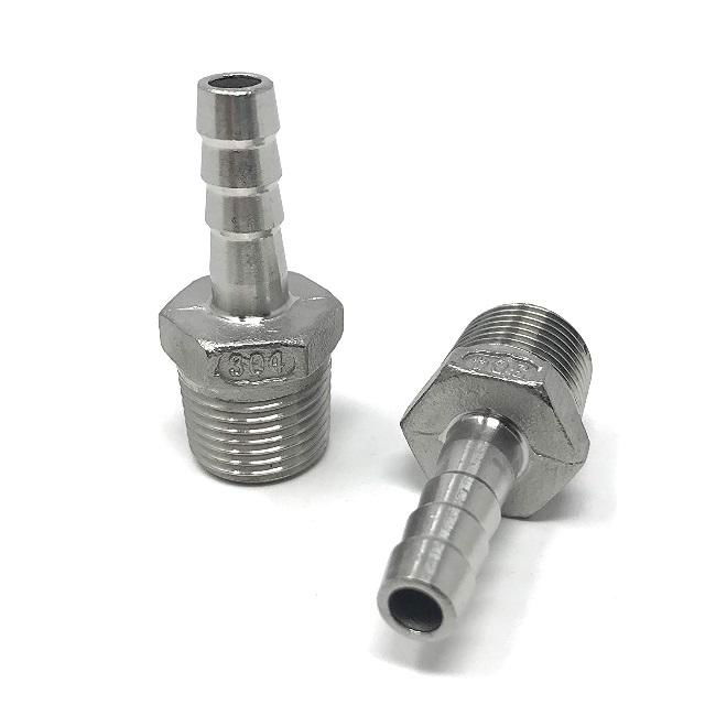 hex hose barb adapter connector male x barb 2