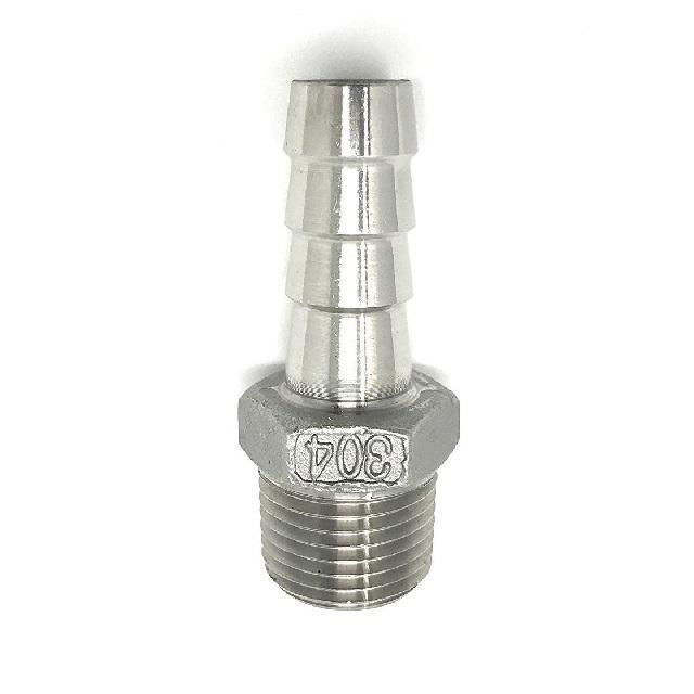 hex hose barb adapter connector male x barb 3