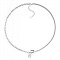 Fashion jewelry love S925 pure silver luck necklace