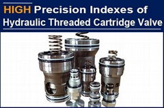 With 3 high standards on Hydraulic thread cartridge valve, an American customer 