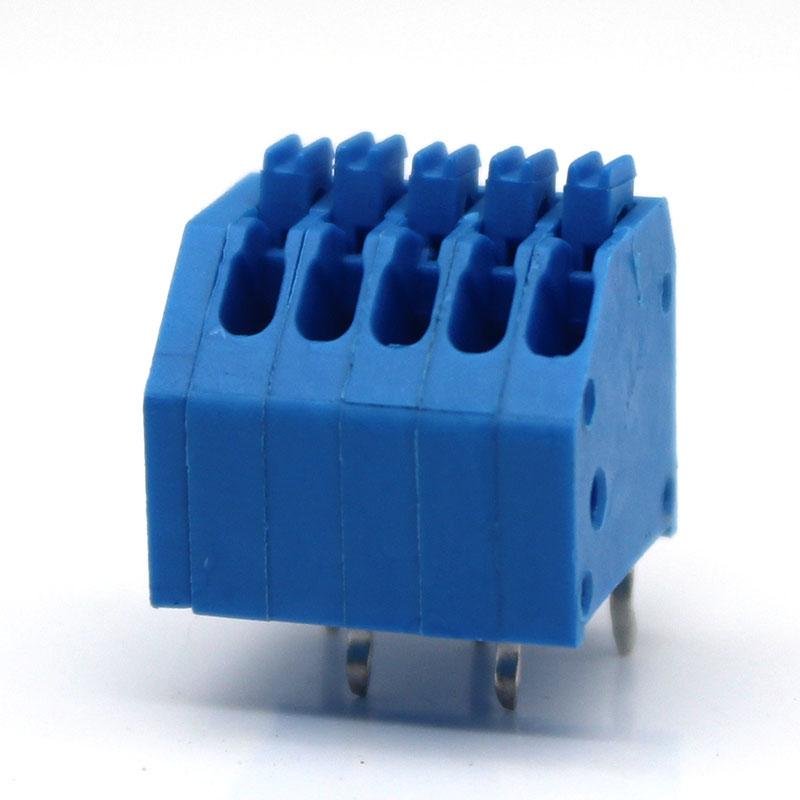 Colorful 250 PCB spring pin block terminal blocks connectors with 2.5mm 3.5mm 3