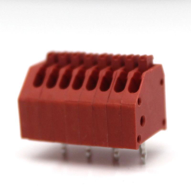 Colorful 250 PCB spring pin block terminal blocks connectors with 2.5mm 3.5mm 4