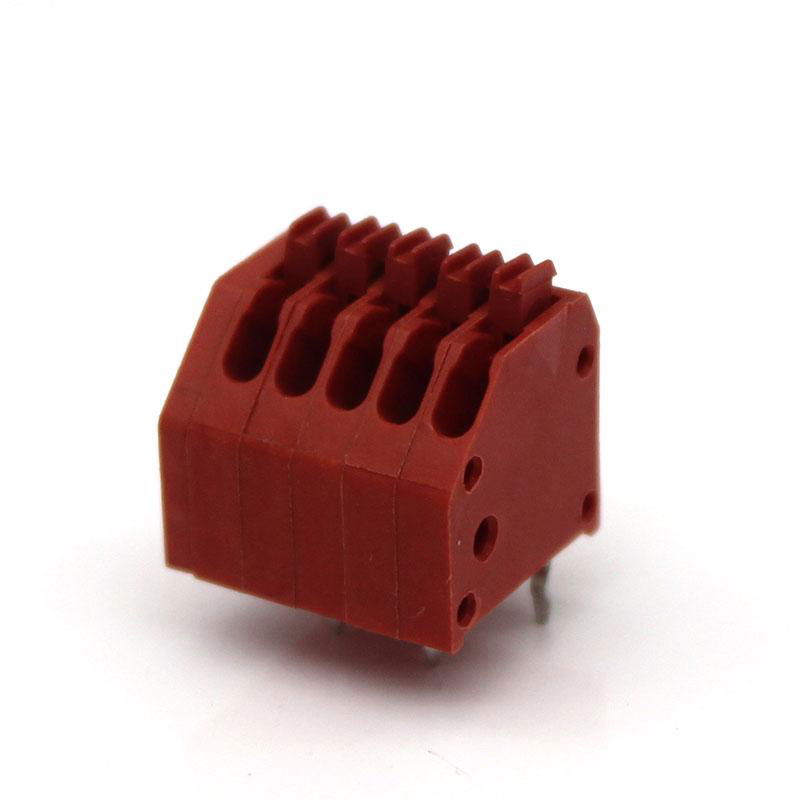 Colorful 250 PCB spring pin block terminal blocks connectors with 2.5mm 3.5mm 5