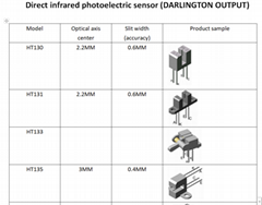 Direct infrared photoelectric sensor (DARLINGTON OUTPUT)