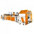 Full-automatic Double Line T-shirt Rolling Bag Making Machine with Core 1