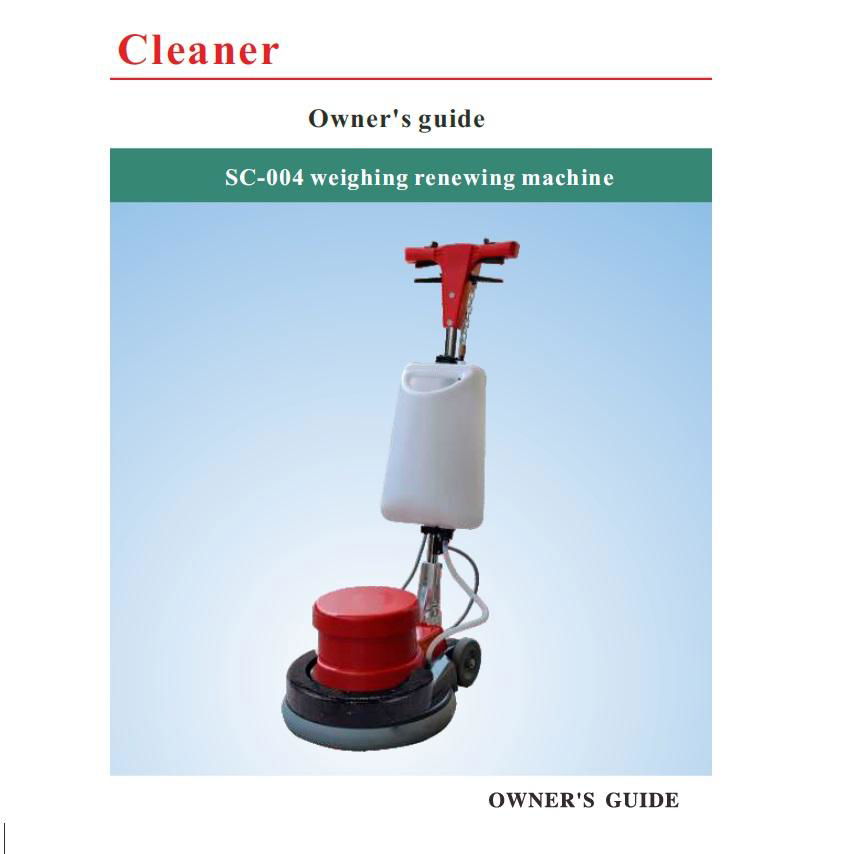 Burshing Cleaner Floor Renewing Machine Sc-004  3