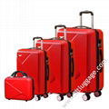 Hot Sale Hard Shell President Trolley Bag Colorful L   age Travel Set 3