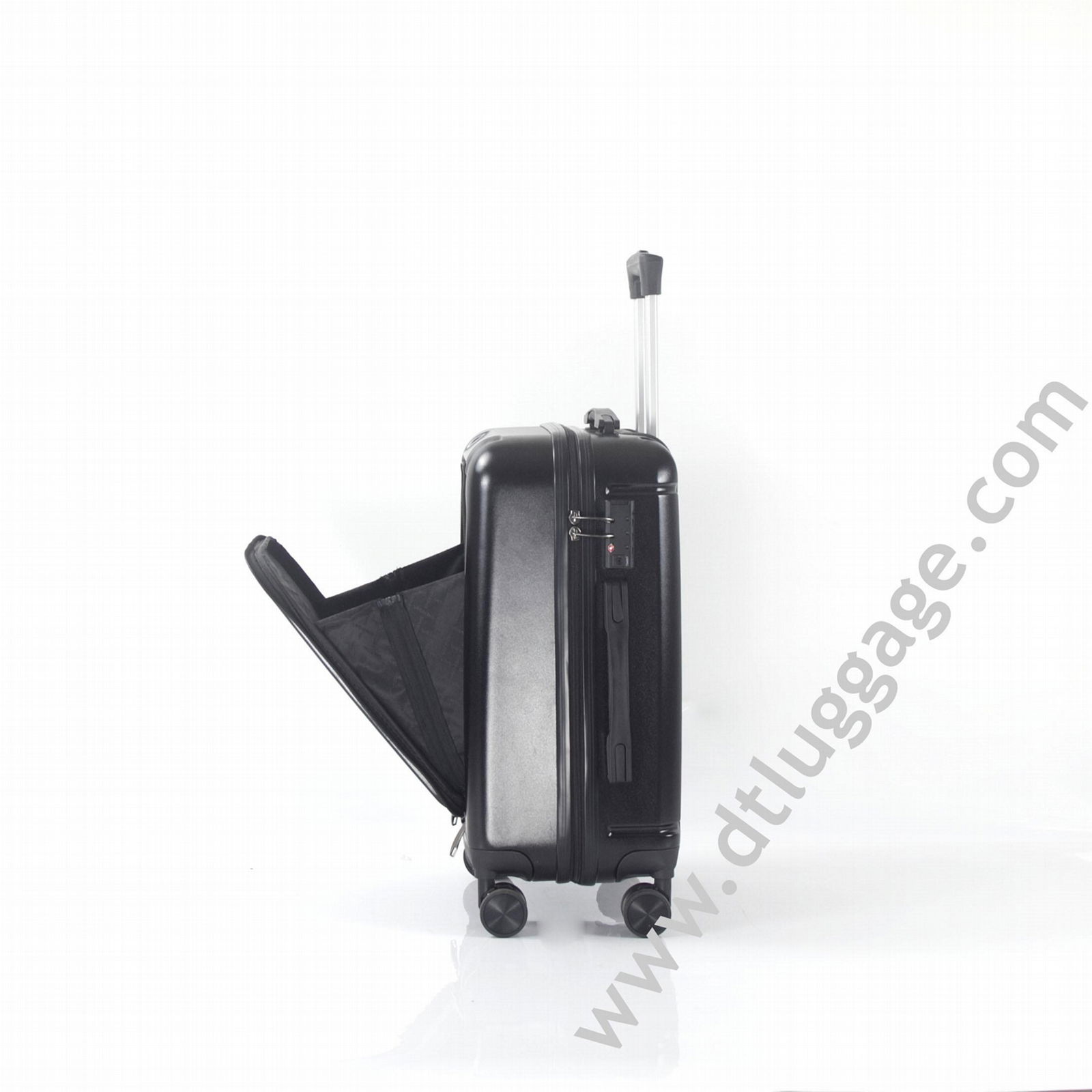 Custom Logo Abs Pc Travel Trolley SuitCase L   age Set With Pocket 4