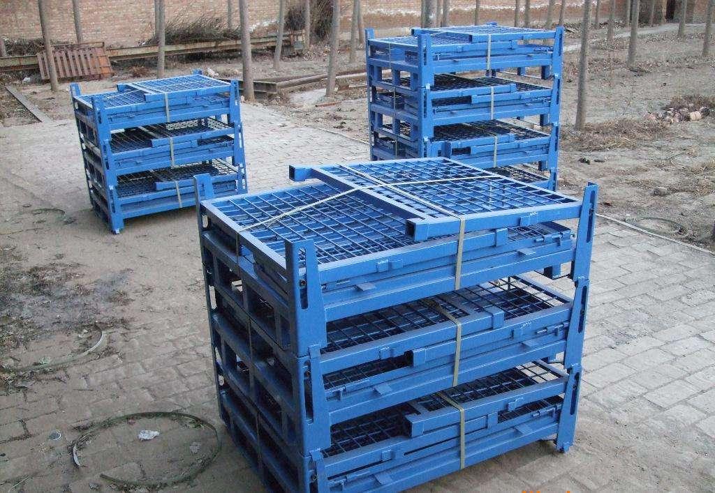 Galvanized wire mesh storage container 4