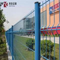 Galvanized and PVC Coated Triangle Bend 3D Curved Welded Fence 3