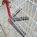 Galvanized and PVC Coated Triangle Bend 3D Curved Welded Fence 4