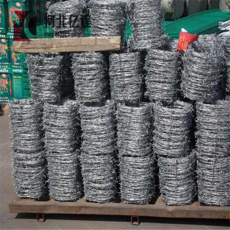 Galvanized or PVC coated Single twist barbed wire and double twist barbed wire