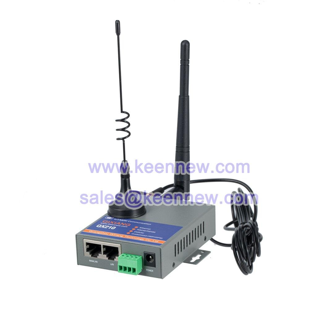 Qixiang iot m2m industrial grade 4g LTE router with sim card slot Serial DTU 3