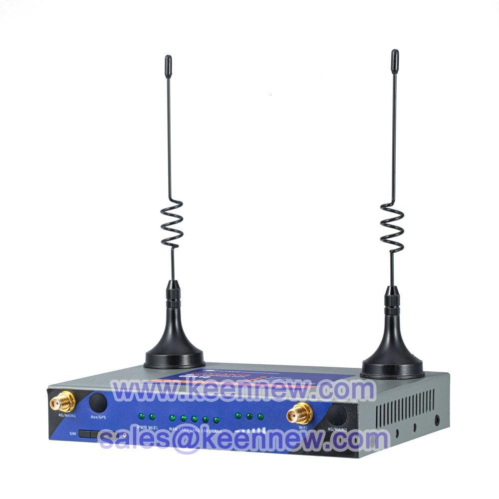 Industrial grade 4G cellular M2M router with 5 Ethernet Port Serial 3