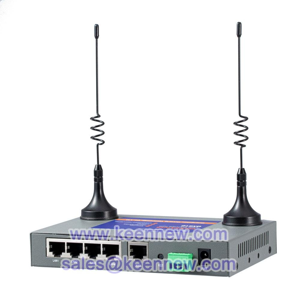 Industrial grade 4G cellular M2M router with 5 Ethernet Port Serial 4
