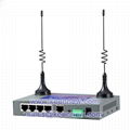 Industrial grade 4G cellular M2M router with 5 Ethernet Port Serial