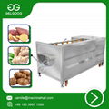 Brush peeling washing machine Stainless Steel Fruit washing machine 1