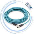  ProfiNet/EtherNet cable 4芯D編碼M12轉RJ45工業以太網線直彎頭