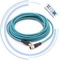  ProfiNet/EtherNet cable 4芯D编码M12转RJ45工业以太网线直弯头