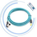  ProfiNet/EtherNet cable 4芯D編碼M12轉RJ45工業以太網線直彎頭 4