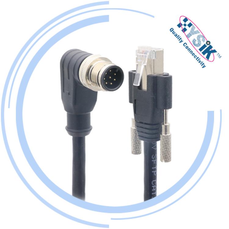 CCB-84901-2001-05康耐视COGNEX网线M12 X-Coded 转RJ45 5米工业相机电缆 3