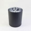  400ml glass scented candle jar black cylinder candle jar for DIY candle making