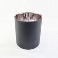  400ml glass scented candle jar black cylinder candle jar for DIY candle making 3