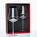 Hand blown rhinestone wine glass 25oz wholesale premium large wine glass with rh
