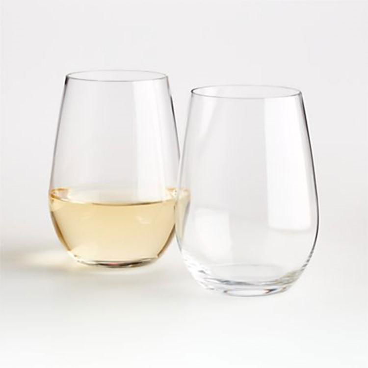 Amazon popular stemless wine tumbler hand made glass tumbler for wine drinking