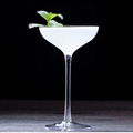 Crystal glass 5oz long stem martini