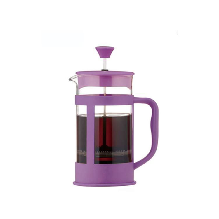 Borosilicate glass french press with BPA free plastic frame 1L   4