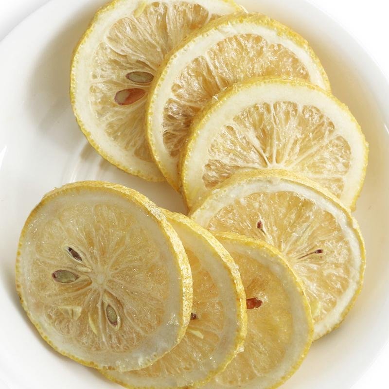 Hot sale freeze dried fruit dehydrated lemon slices high vitamin FD lemon for te 5