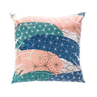 Geo Pattern Foil Print Cushion