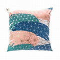 Geo Pattern Foil Print Cushion 1