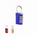 Aluminium Oval Shape Combination Padlock- 4 Wheels   1