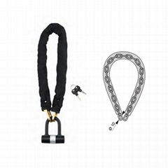 Chain Lock +U Lock    Joint Lock           Zinc Plated Steel Chain Lock