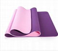 Eco Friendly TPE Yoga Mat Y8 Wide Thick Workout Exercise Mat Non Slip Grip Pila