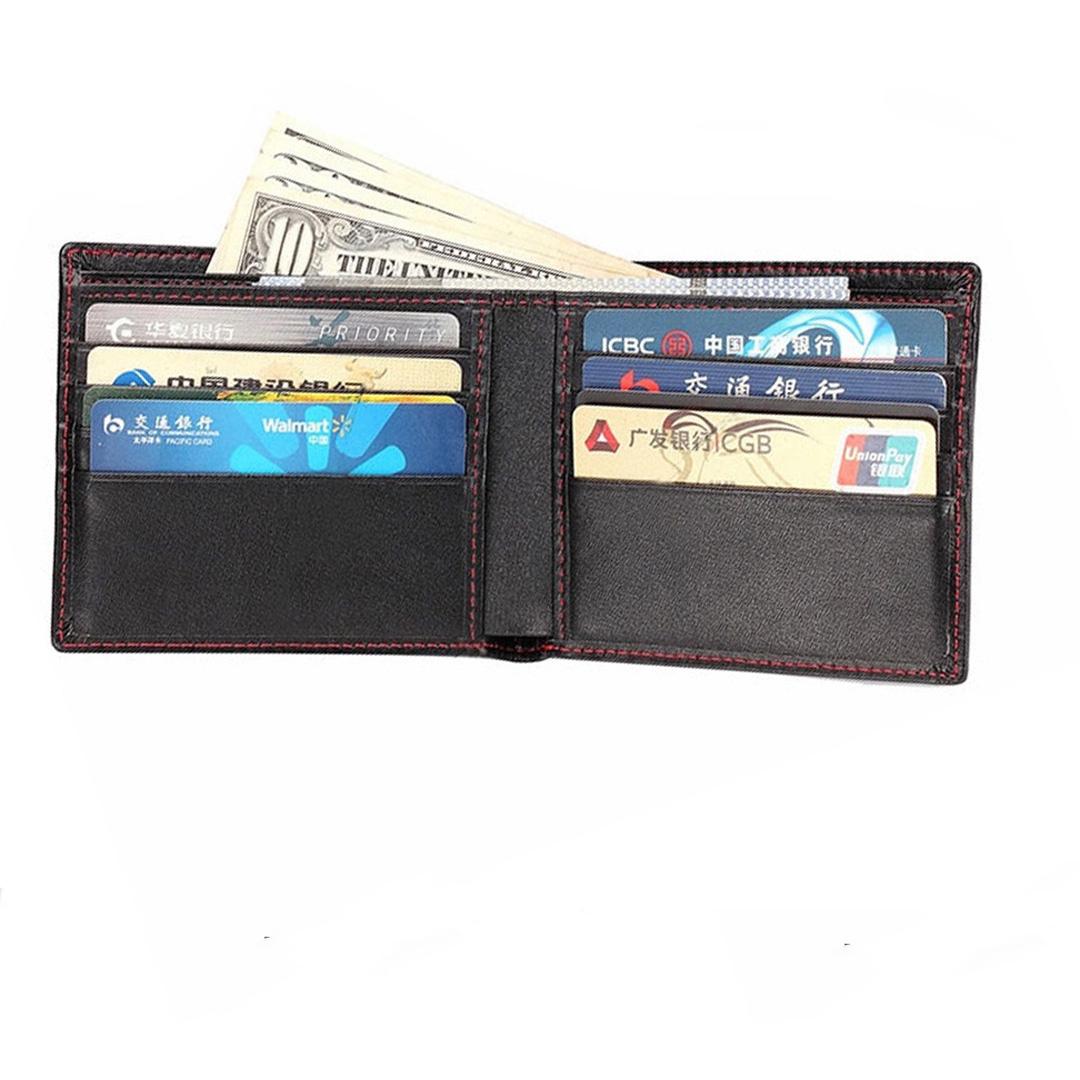 Fashionable Short Wallet Carbon Fiber  High Quality  2