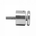 Stainless steel Stair Railing Handrail Tube Post Glass Clamp Standoff Hardware 2