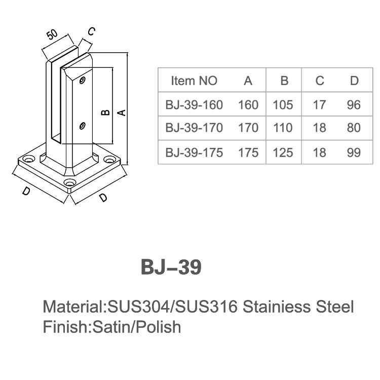 Frameless Glass Swimming Pool Fence Duplex 2205 Stainless Steel Glass Spigot 3