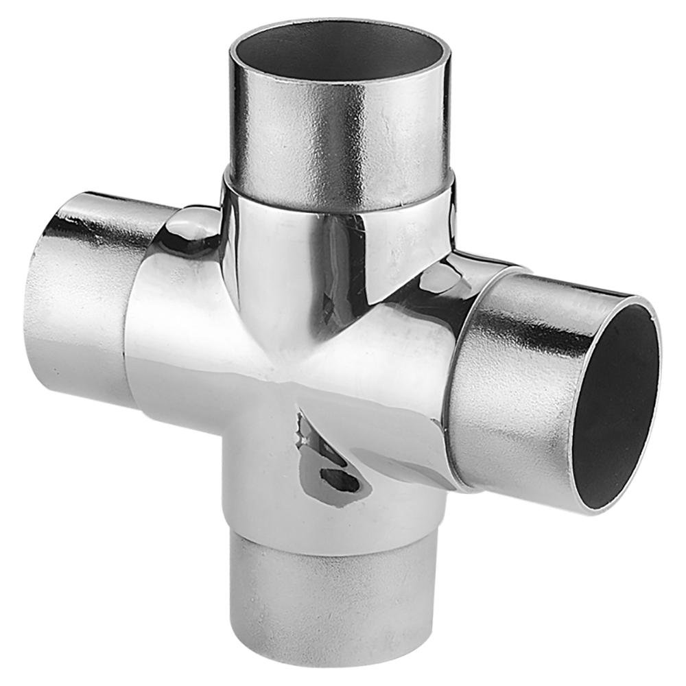 Stainless Steel Balustrade Tube Connector Pipe Elbow Fittings on Staircase