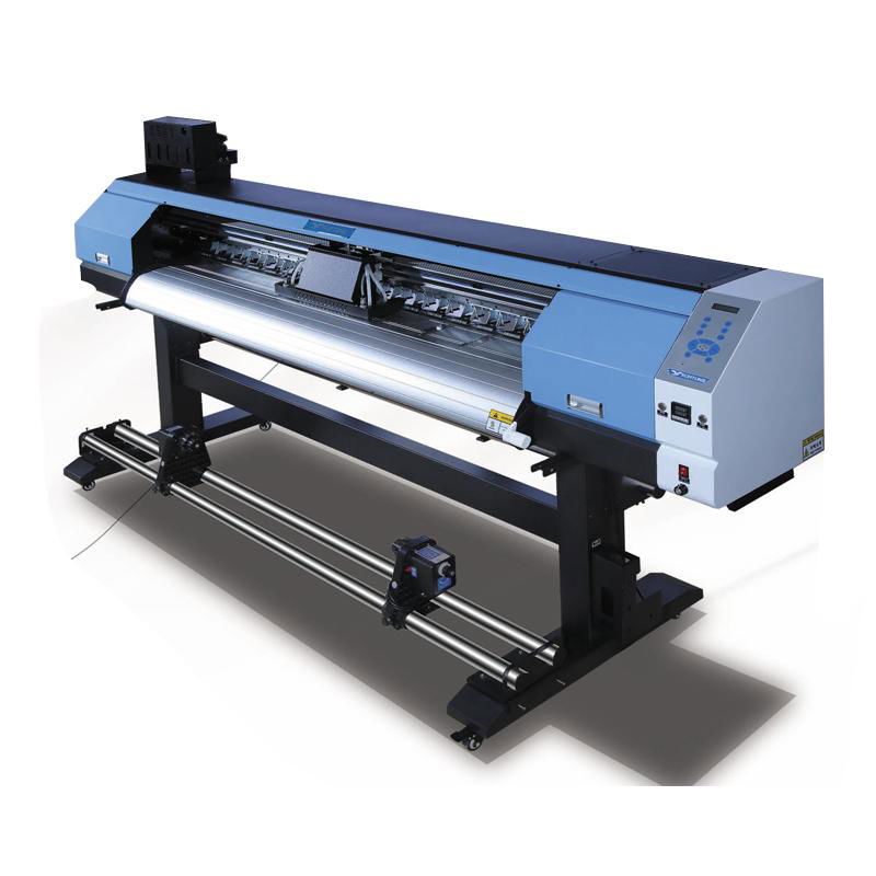 1.6m 1.8m solvent ink printer with xp600 printhead small size inkjet plotter 2