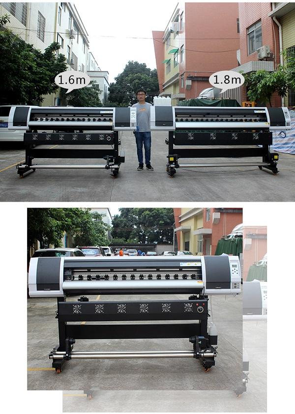 1.6m 1.8m solvent ink printer with xp600 printhead small size inkjet plotter 3