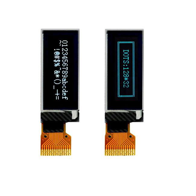 Shenzhen Factory White SSD1306 128X32 0.91'' Inch I2C oled 0.91 oled display 5