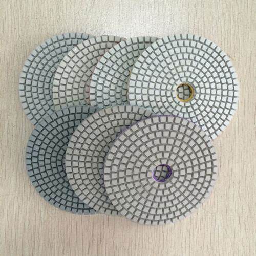 High quality 4"100mm white polishing pads for all stones both in wet and dry use 5