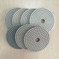 High quality 4"100mm white polishing pads for all stones both in wet and dry use 5