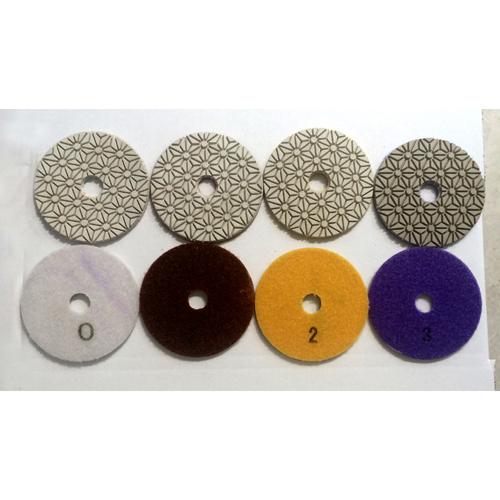 4" 3-STEPS DIAMOND POLISHING PADS 2