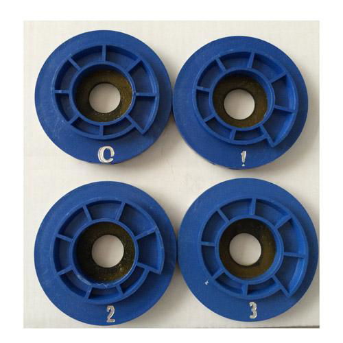 4" 4-step diamond resin chamfering wheels for granite 5